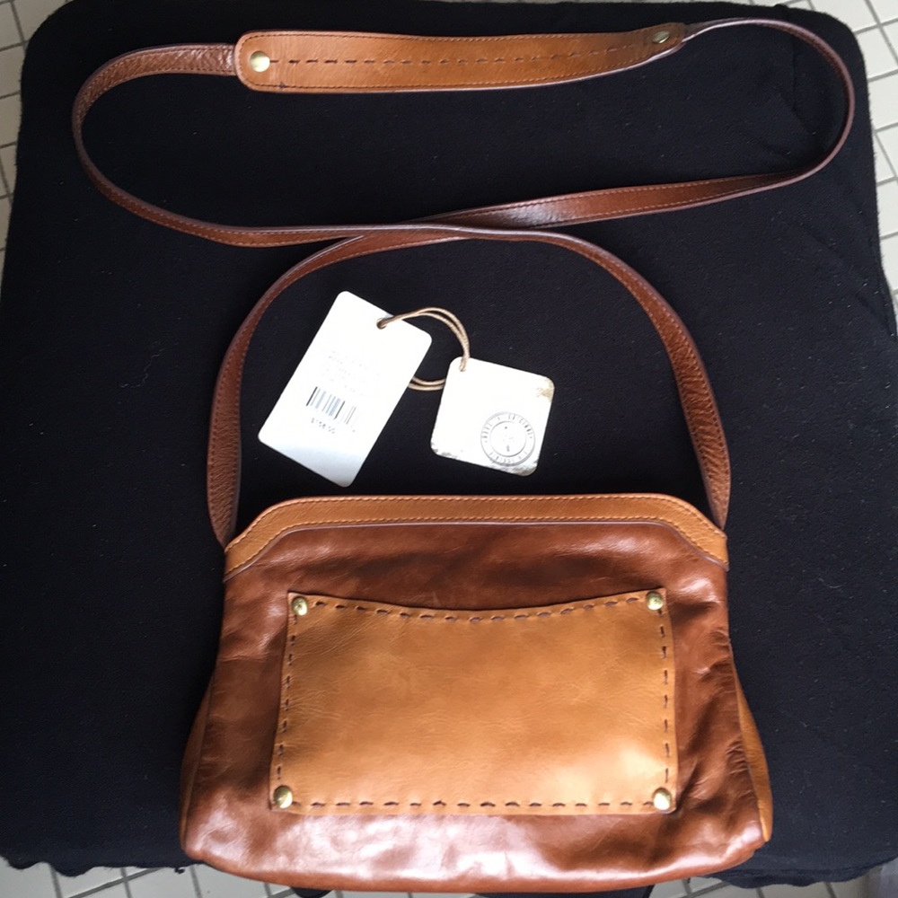 HOBO INTERNATIONAL “MOORE” CROSSBODY CAFE/GINGER